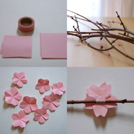 Origami: Flor de Cerezo // Cherry Blossom 