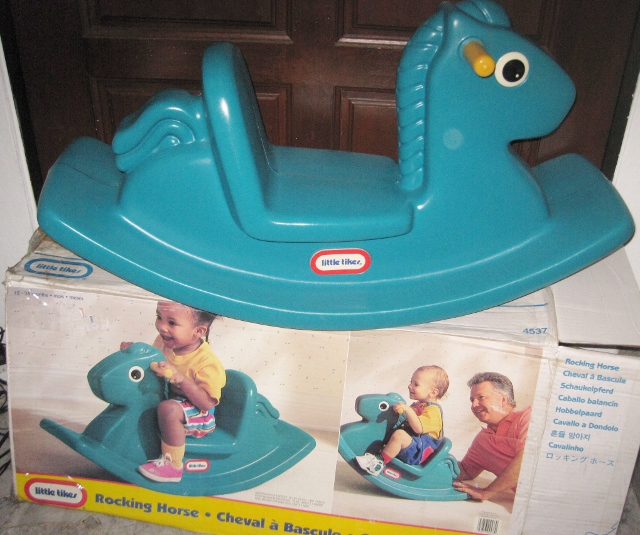 little tikes rocking horse green