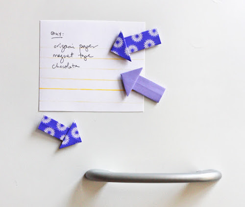 How to make origami arrow magnets