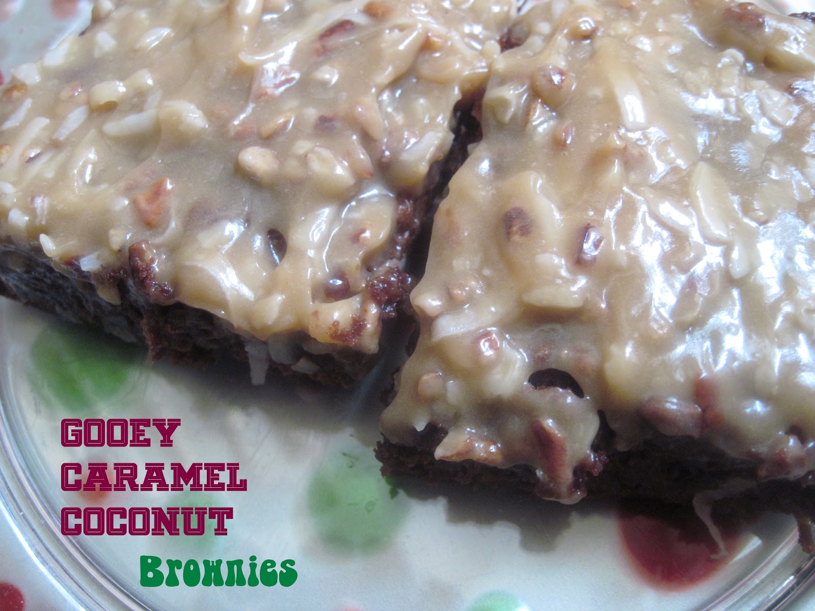 The Better Baker Gooey Caramel Coconut Brownies {Weight Watchers!}