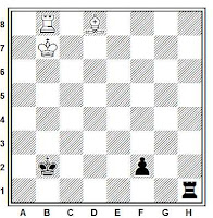 Estudio artístico de ajedrez de Harold Maurice Lommer, L'Italia scacchistica, 1933