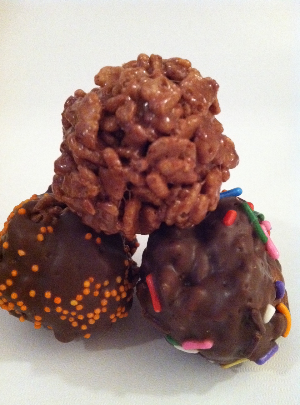 Whatcha Makin' Now? Chocolate Rice Crispy Balls