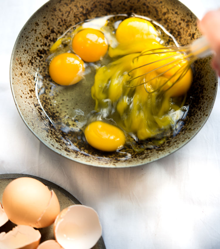 Salt Cod with Potatoes, Onions, Eggs, and Black Olive Crumbs WILD