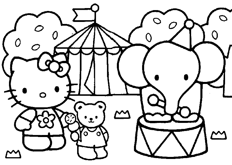 Hello Kitty Zoo Coloring Pages : Lonely roses hello kitty Hello Kitty Zoo Coloring Pages : Lonely roses hello kitty
