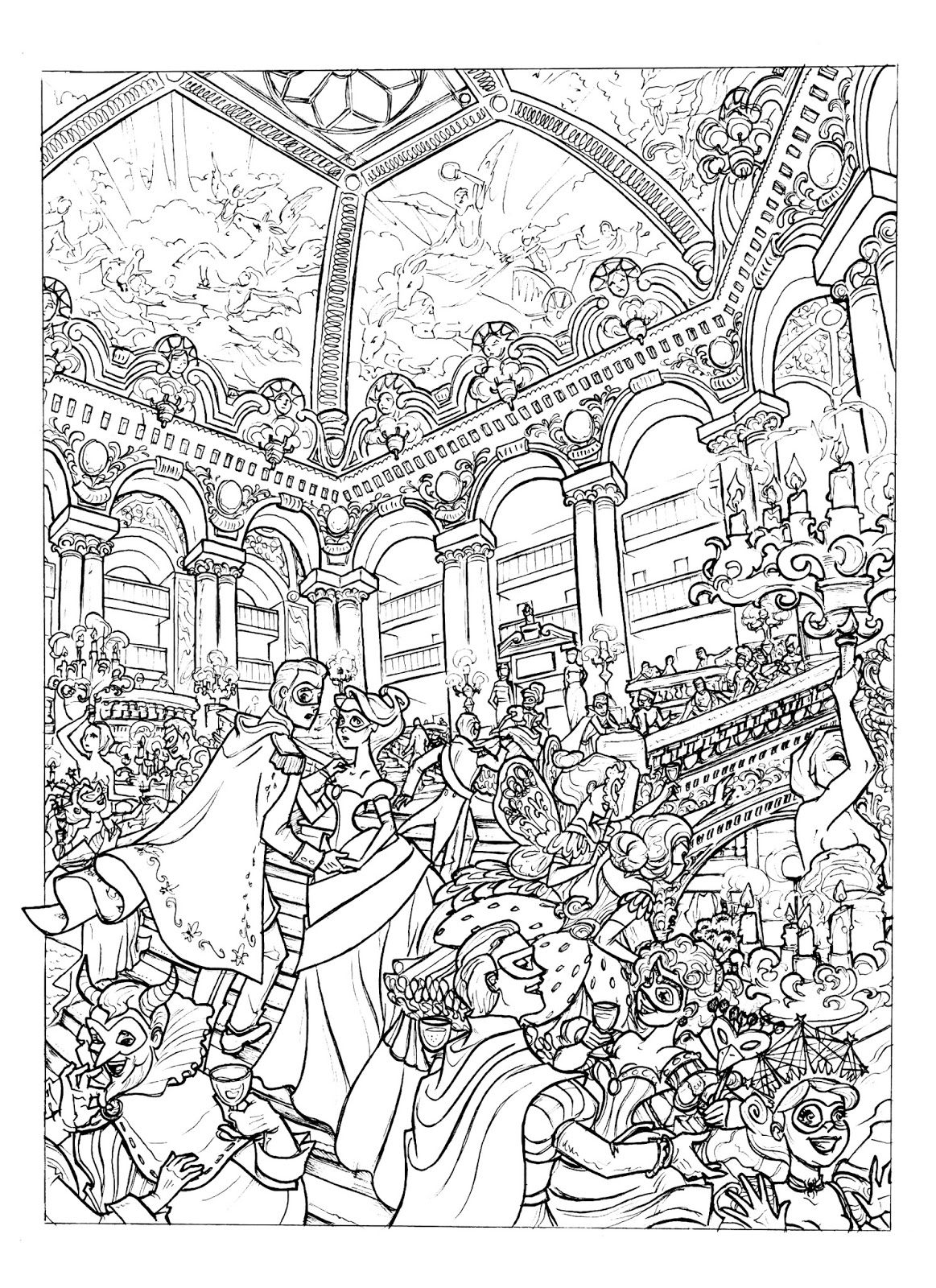 Coloriage Carnaval Coloriage Carnaval De Venise