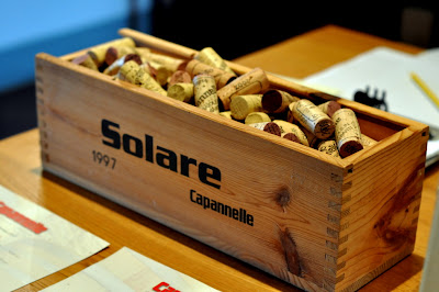 Box of Wine Corks at Capannelle in Gaiole in Chianti, Italy - Photo by Taste As You Go