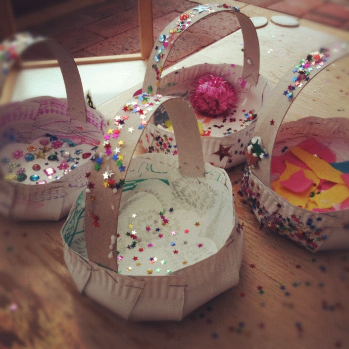 wild plum hill Easter Baskets aka Paper Plate Playdate Joy