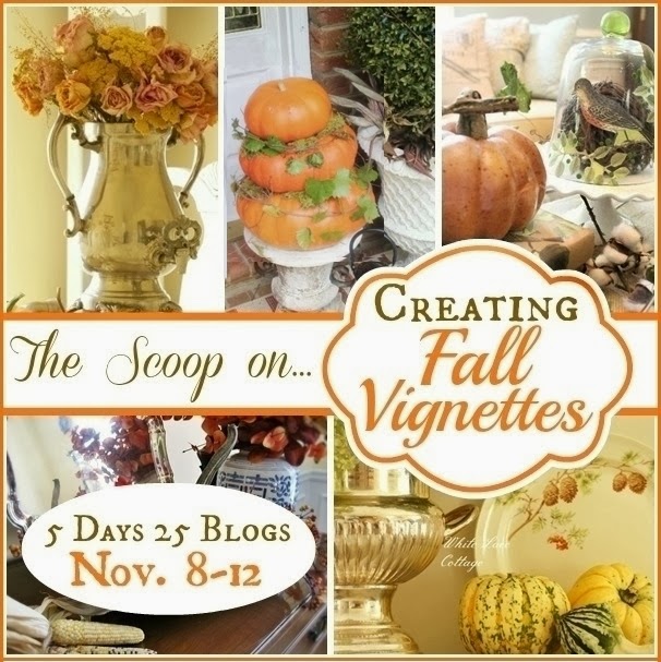 How to Create Fall Vignettes - lots of fall decor tips to bring the gorgeous colors and textures of autumn into your home!