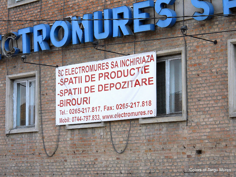 Cladirea Electromures SA, Tirgu Mures, societate infiintata in 1949 in urma transformarii cooperativei “Ciocanul”.