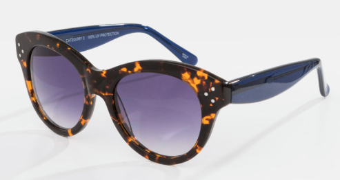 Rebajas SS 2015 complementos gafas de sol carey y patilla azul Rebajas SS 2015 complementos gafas de sol carey y patilla azul