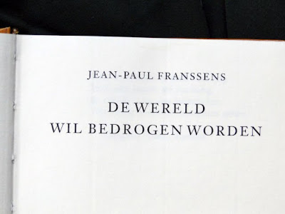 De wereld wil bedrogen worden, J P Franssens