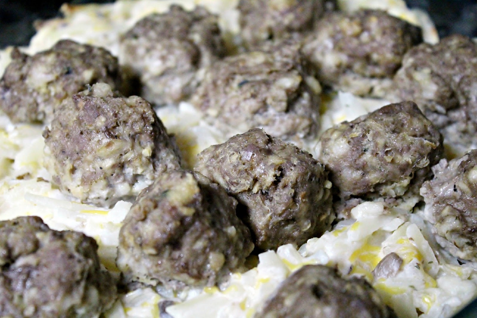 Meatball Hash Brown Bake Julie's Eats & Treats