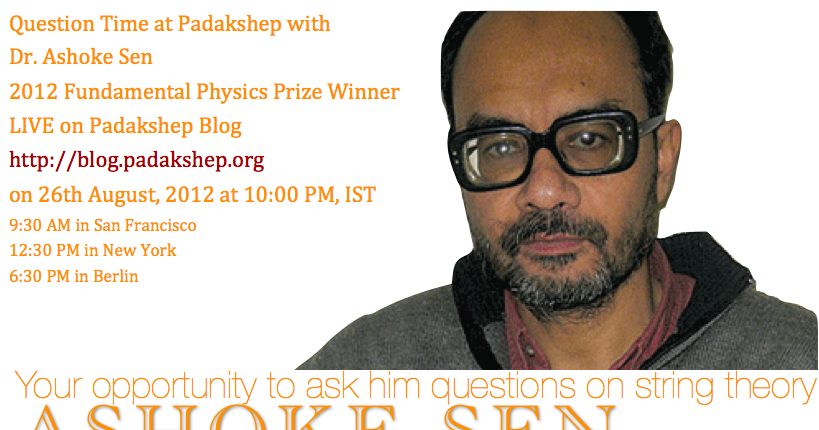 Question Time With Dr. Ashoke Sen
