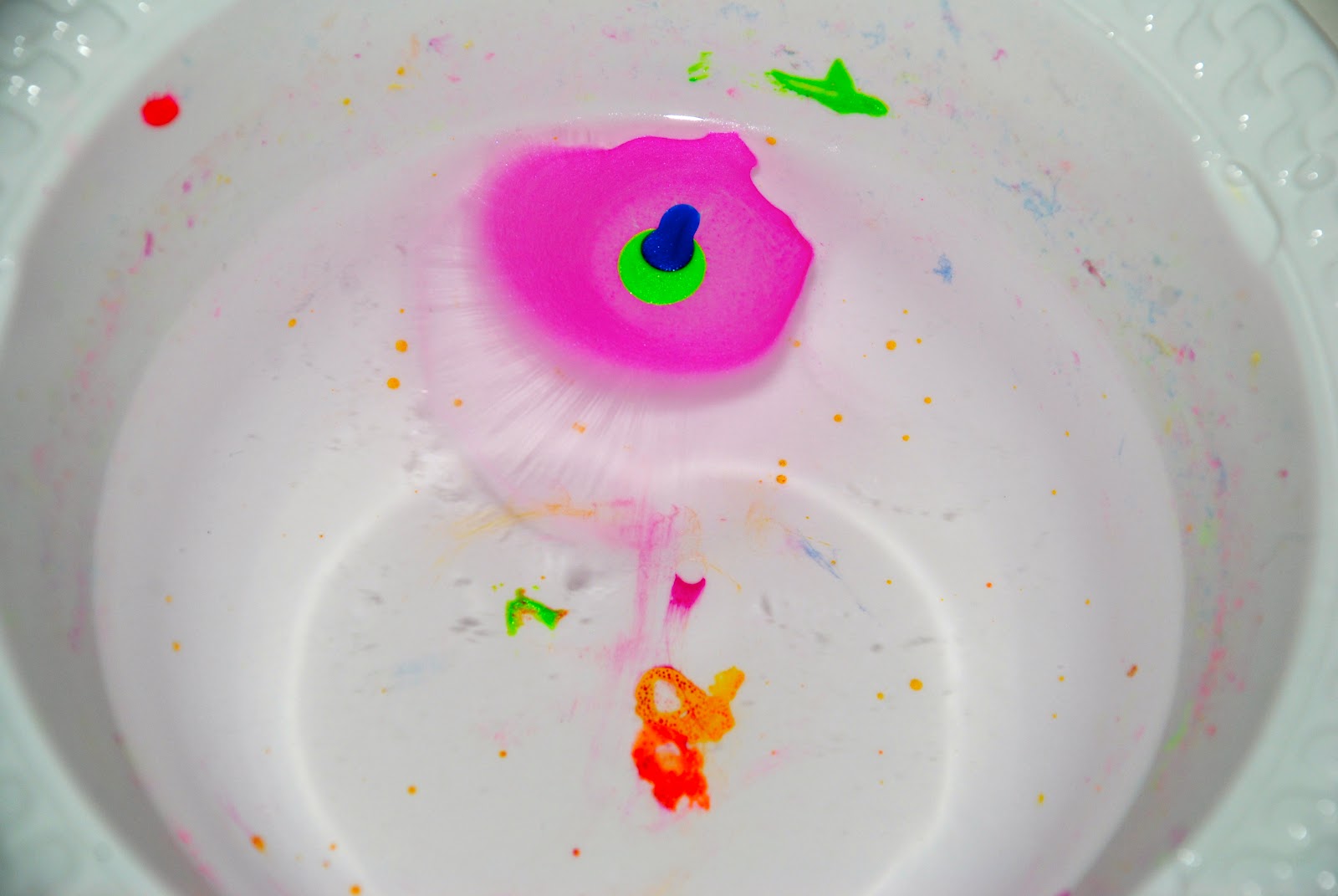 Make sure your nail polish spreads when you drop it in the water