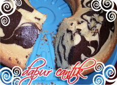 Sajian Marmer Cake ala Dapur Cantik Gambar Masakan Marmer Cake Dapur Cantik