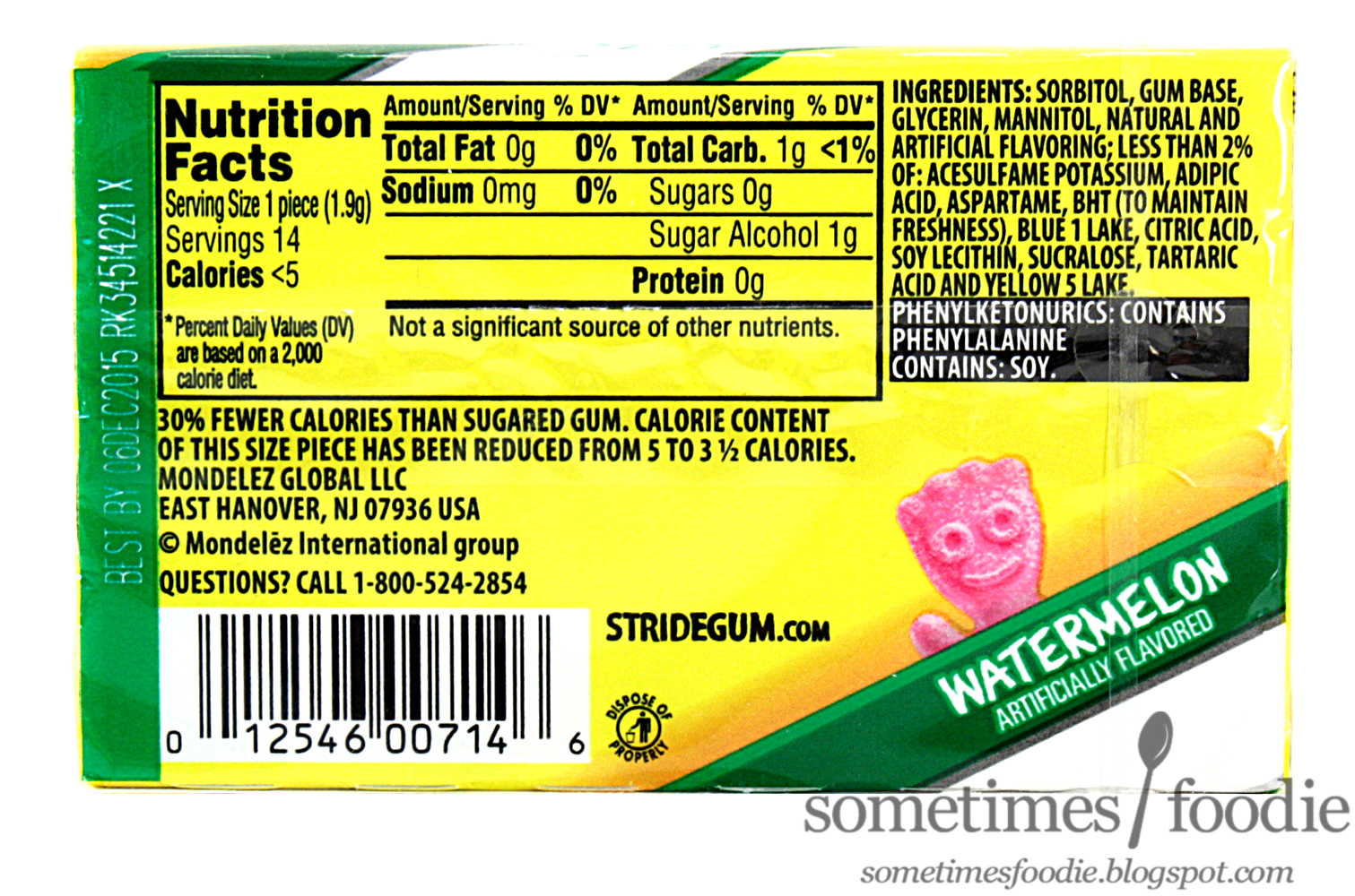 Sometimes Foodie Stride Sour Patch Watermelon Gum Walmart Berlin, NJ