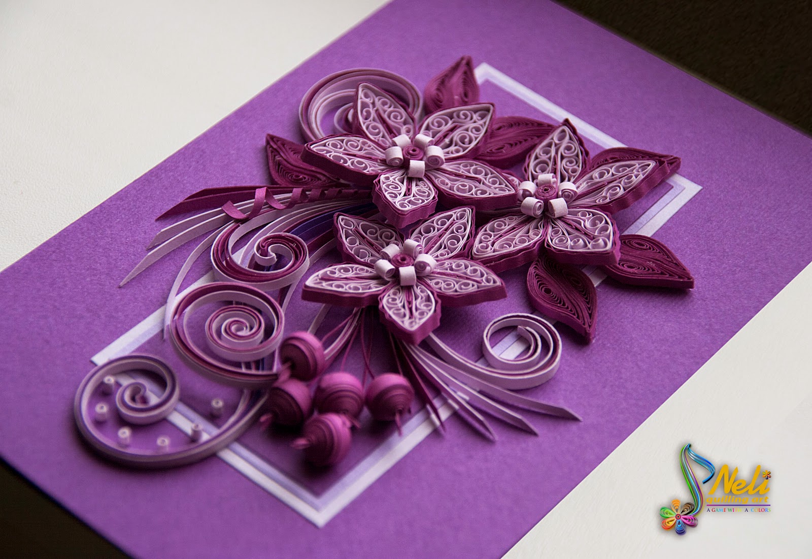 Neli Quilling Art Quilling card /14.8 cm 10.5 cm/