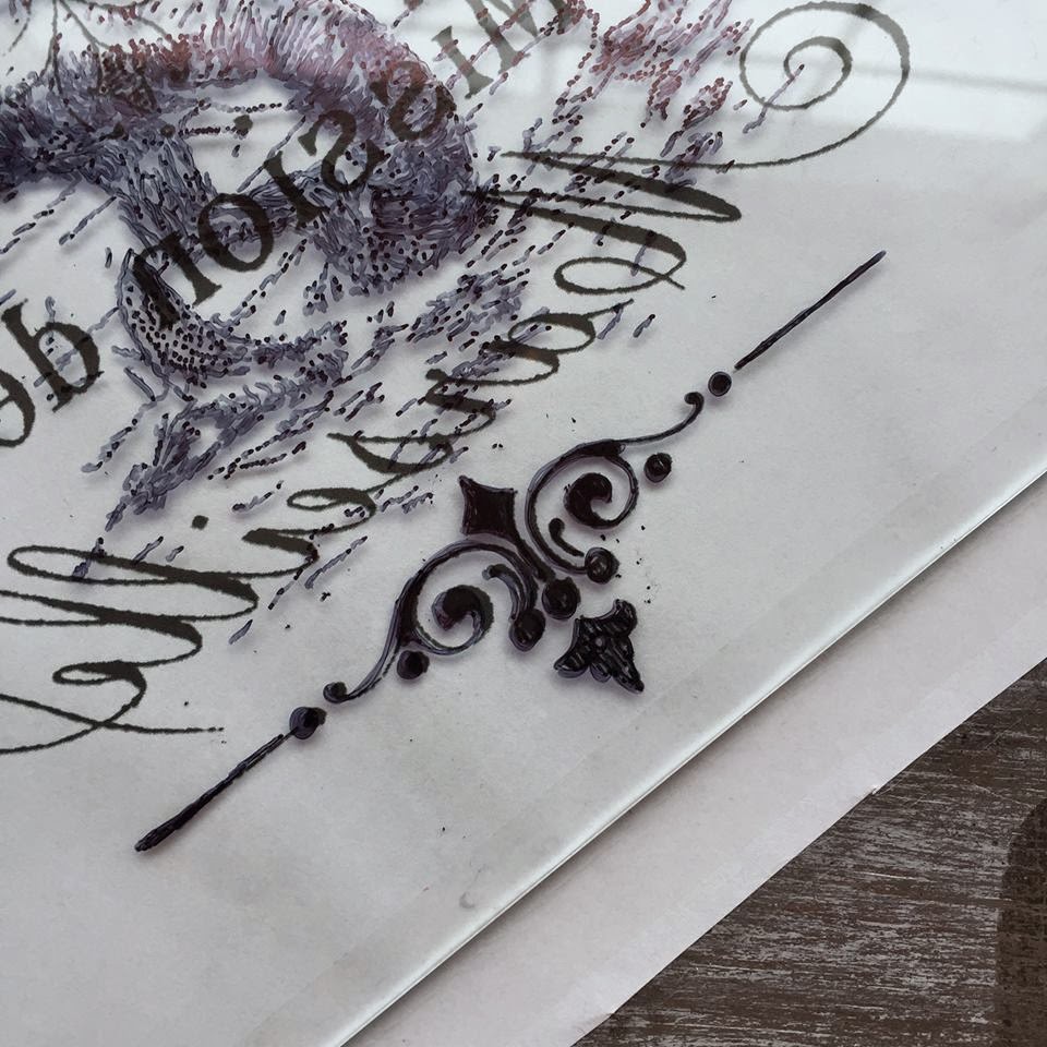 MuchoCrafts DIY TRACING ON GLASS TUTORIAL