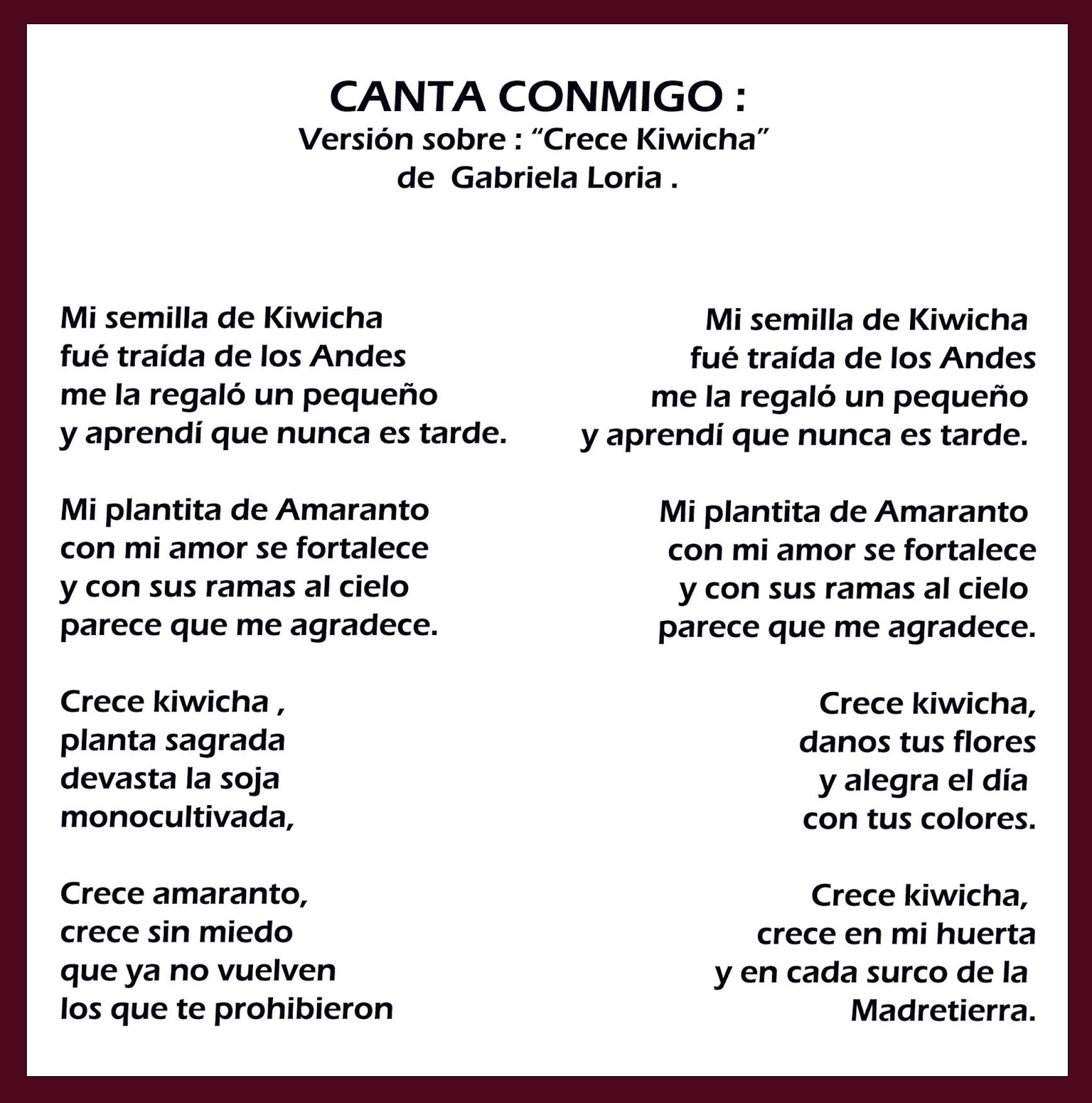 Florecer Persona especial alondra ojos azules letra en quechua Saturar