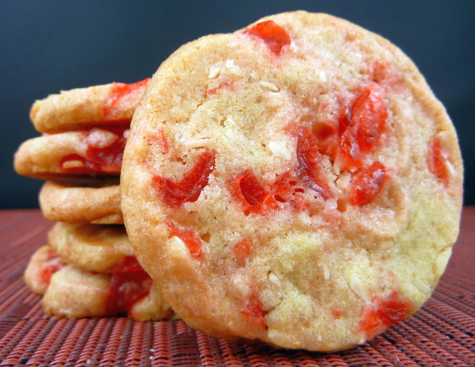 maraschino cherry almond cookies