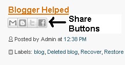 Show Share Buttons are not showing/unhide or working in blogger/blogs