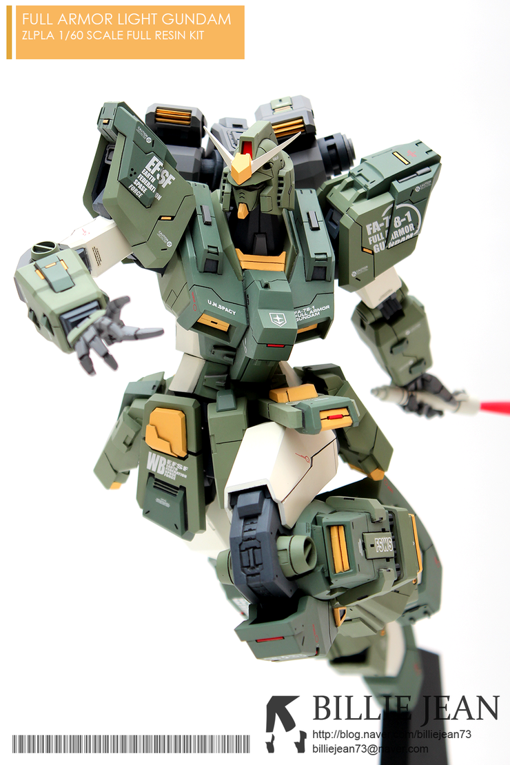 1/60 Full Armor Light Gundam Resin Kit Painted Build