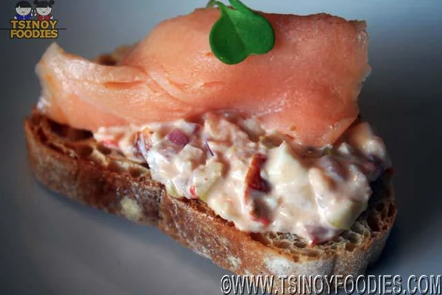 salmon crab tartare