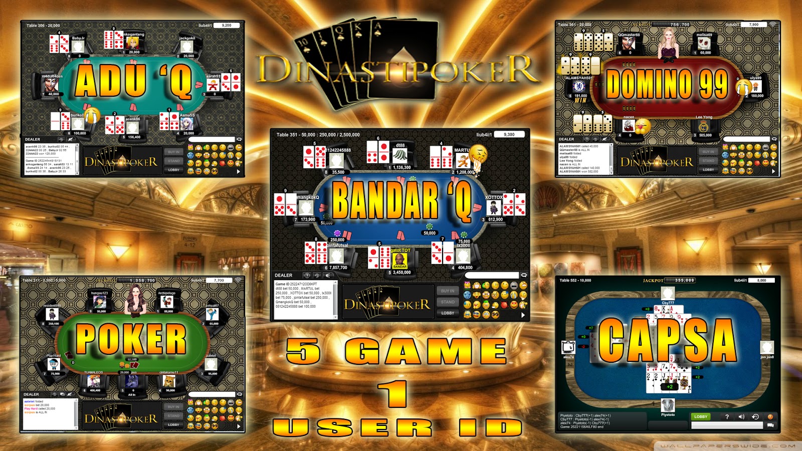 Poker dengan duit asli