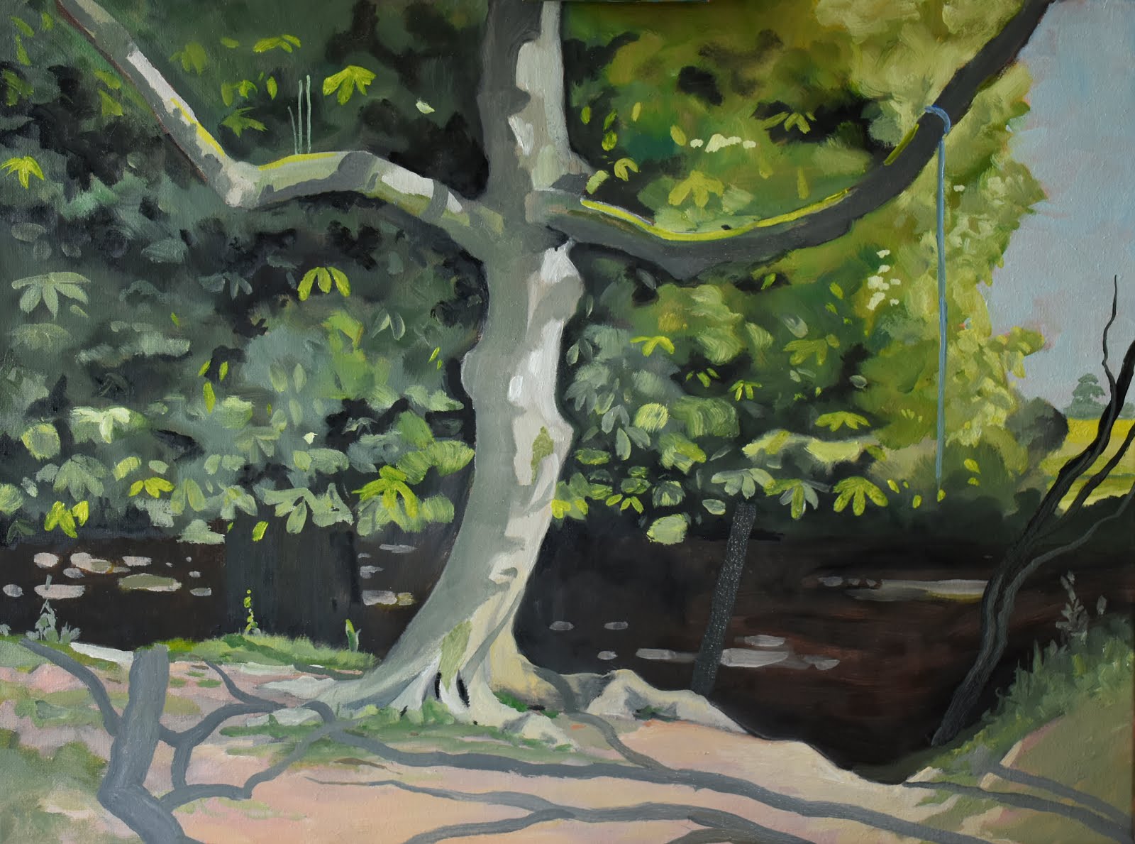 Video Woodland painting demonstration