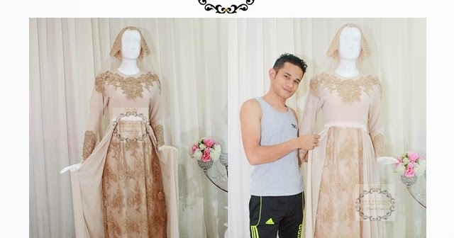 pakaian wedding modern warna berani