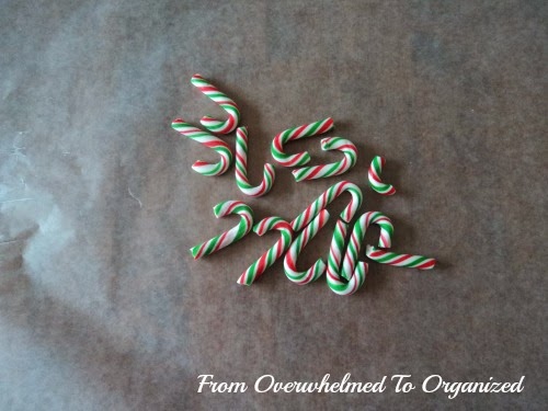 Loose candy canes. 
