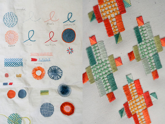 Karen Barbé's crafts, embroidery and textile design