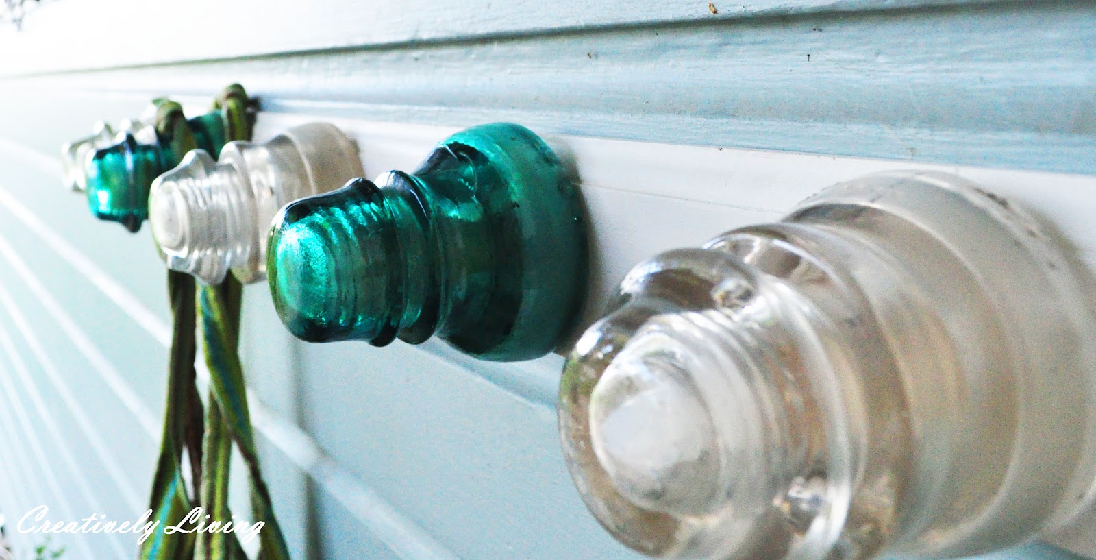 Dishfunctional Designs Vintage Glass Insulator Crafts