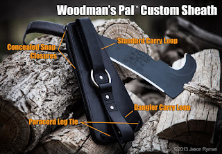 Custom leather knife sheath gerber leatherman sog rat ontario dangler woodmans pal woodsmans pal