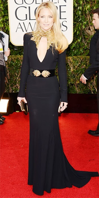 Kate Hudson in Alexander McQueen at the Golden Globes 2013