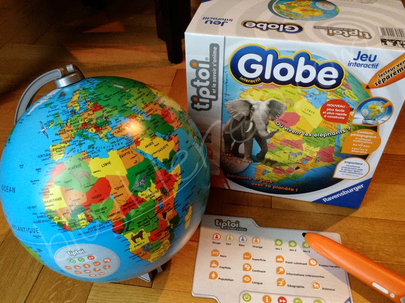 Klerelo: Tiptoi Globe, jeu interactif - la mappemonde qui se lit toute seule