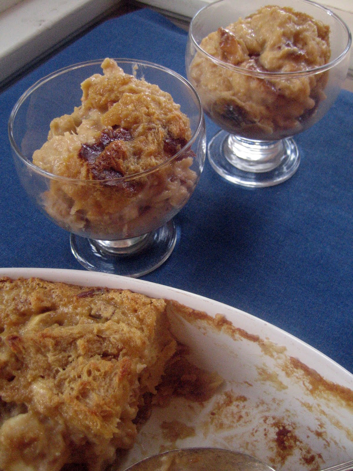 Blue Kale Road Maple Banana Bread Pudding Heaven in a Bowl