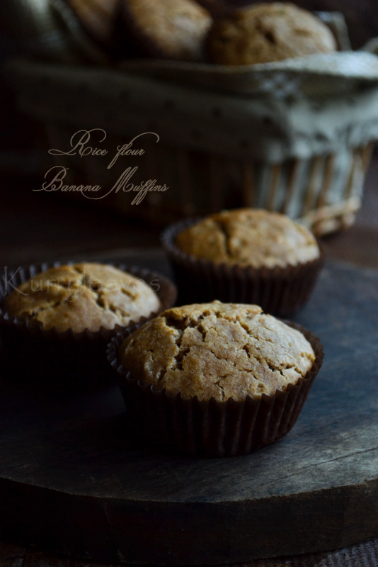 Gluten Free Banana Muffins Rice Flour Banana Muffins kurryleaves