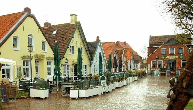 Rain has just stopped in picturesque  Greetsiel, Germany (2012-04-12)
