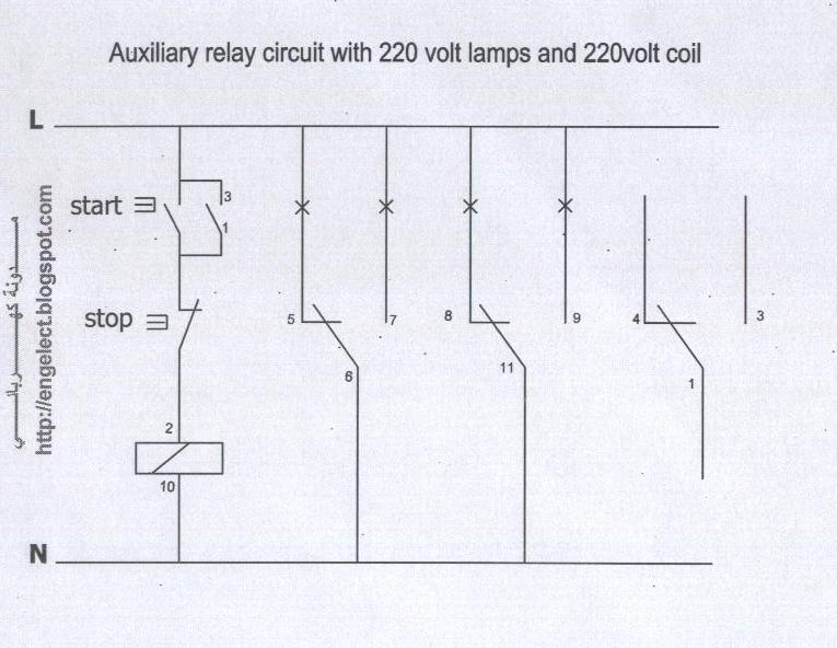 مدونة كهربائي الريلاي المساعد