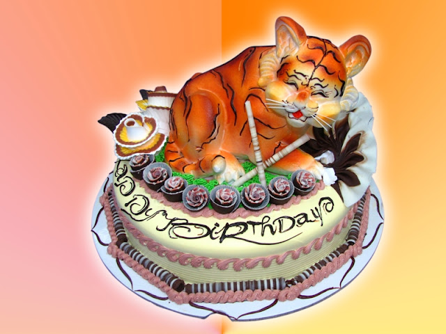 Bánh sinh nhật hình con cọp Bánh sinh nhật hình con cọp