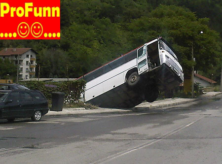 Funny Bus Accident