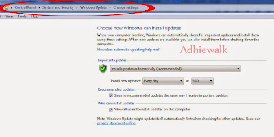 Cara Menonaktifkan Windows Update  Pada Komputer