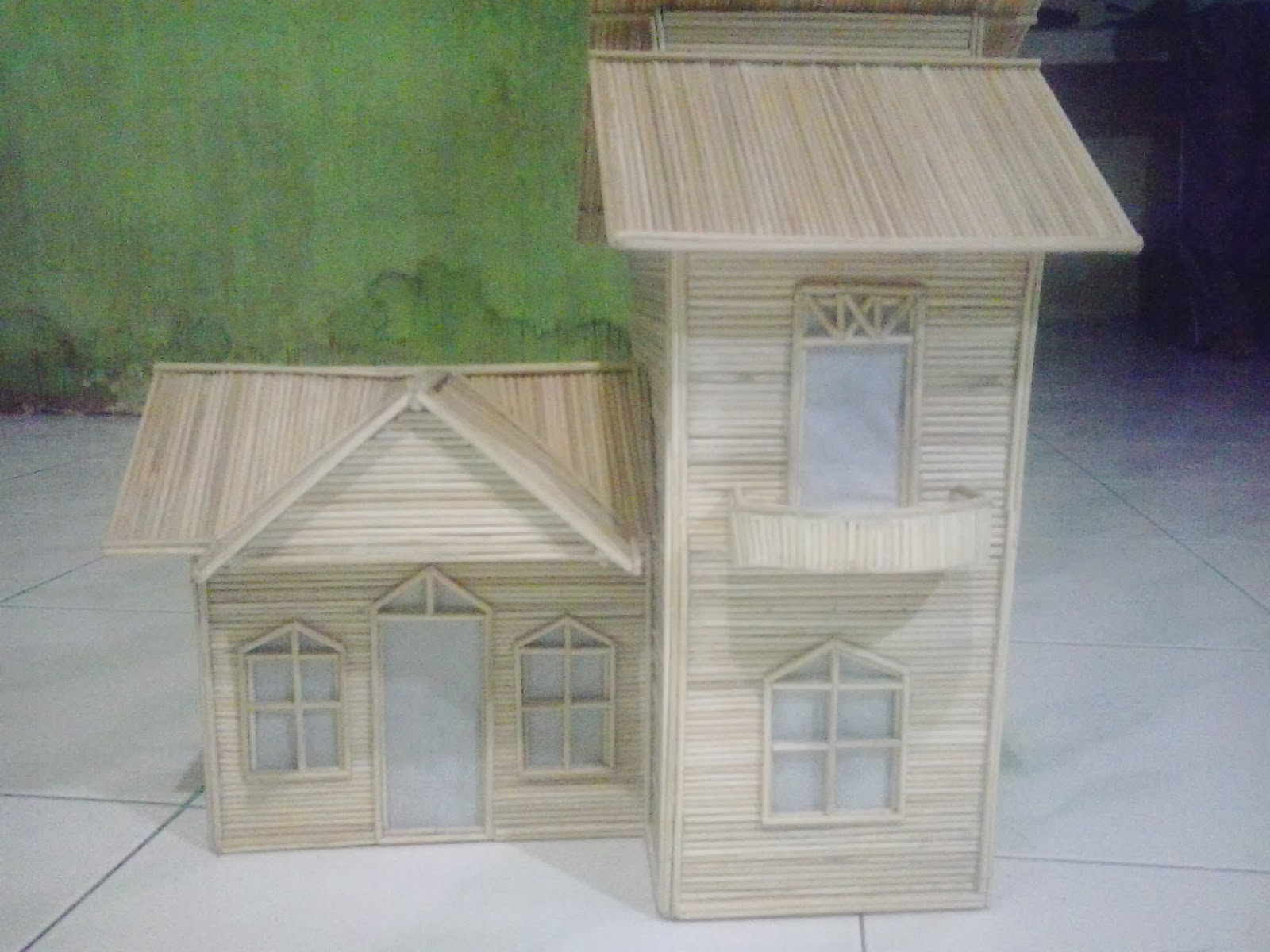 Duniaku Miniatur Rumah Dari Tusuk Sate