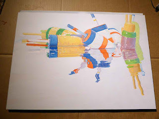 "Buoy Tangle" - Watercolor In Progress "Buoy Tangle" - Watercolor In Progress