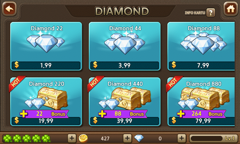Cara Mendapat Diamond LINE Let's Get Rich gratis di game android 