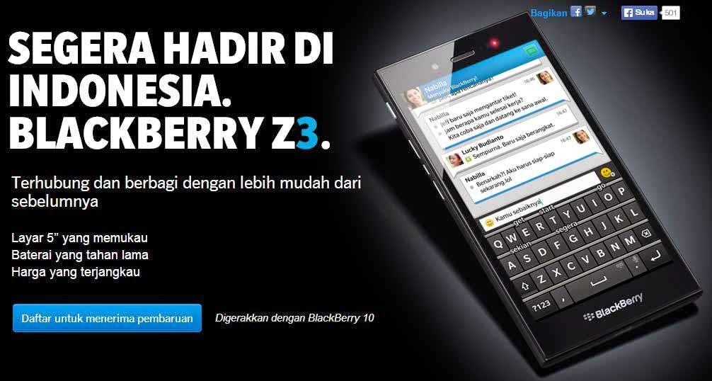 Spesifikasi dan Harga BlackBerry Z3 Terbaru 2014 Spesifikasi dan Harga BlackBerry Z3 Terbaru 2014