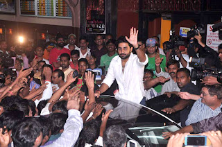 Abhishek Bachchan meets fans at 'Bol Bachchan' screening images
