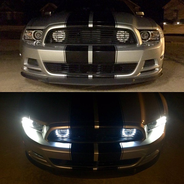 Ford Mustang before and after