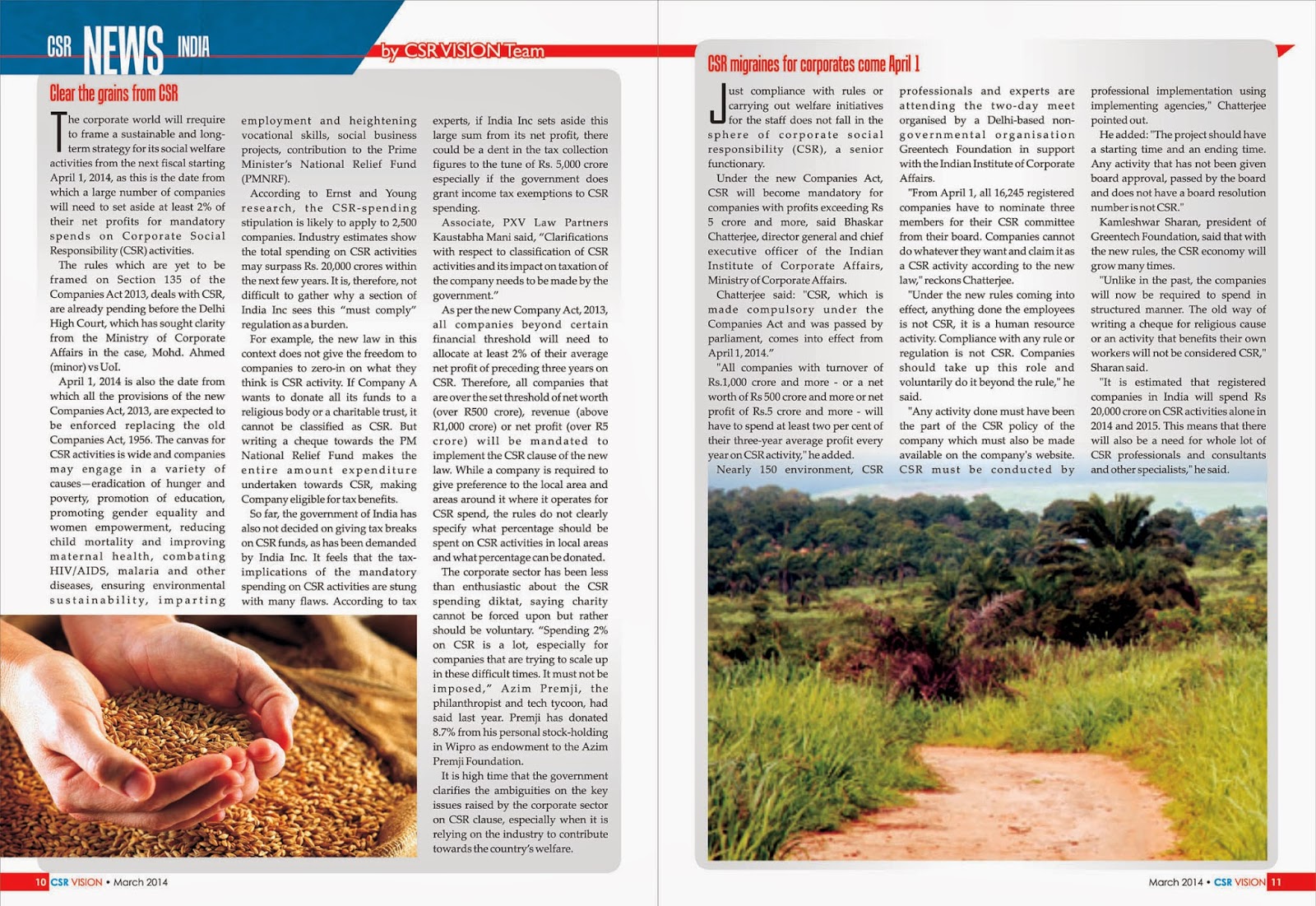csr activities carried out by the csr activities carried out by the